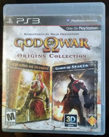 God Of War Origins Collection Item Box And Manual Playstation 3