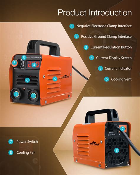 ZX7 250 250A 110V Mini Electric Welding Machine Portable Current