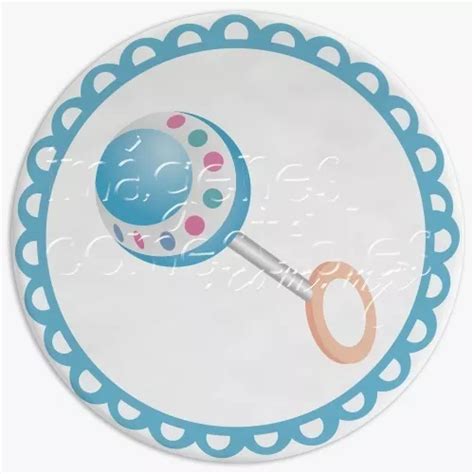 18 Obleas Comestibles 5 Cm De Diámetro Baby Shower Niño en venta en