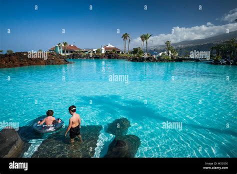 Spain Canary Islands Tenerife Puerto De La Cruz Lago Martianez