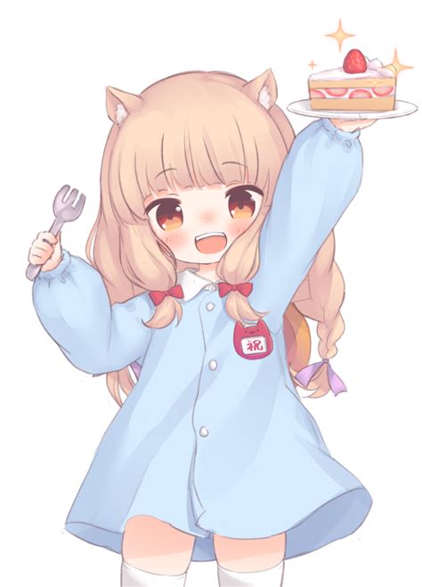 Safebooru 1girl D Animal Ear Fluff Animal Ears Arm Up Bangs Blue