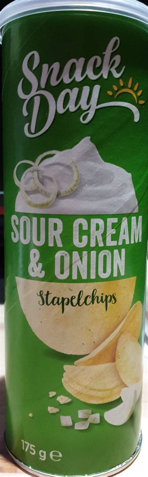 Sour Cream Onion Stapelchips Snack Day 175 G