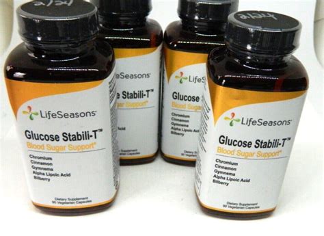 4X LIFE SEASONS GLUCOSE STABILI T BLOOD SUGAR SUPPORT90V Caps Ea Total