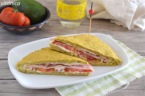 Pan de sándwich de aguacate y avena bajo en hidratos receta saludable