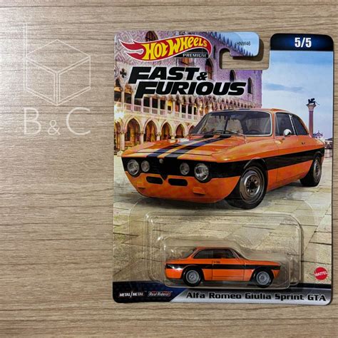 Hotwheels HW Hot Wheels Premium Alfa Romeo Giulia Sprint GTA Fast Furious Shopee Singapore