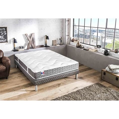 CONFORT DESIGN Ensemble Matelas Sommier Cordoba 140 X 190 Mousse HR