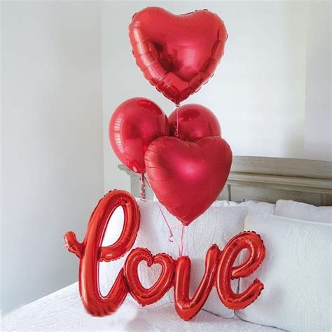 Valentine S Day Aesthetic 5Pcs Valentines Day Decor Giant Aluminum Foil