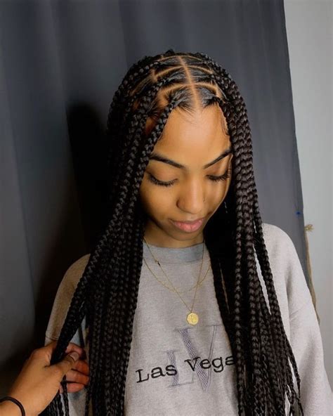 26 Purple Knotless Box Braids Seonadbrian