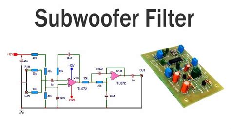 Subwoofer Filter Circuit Low Pass Tl072 Tronicspro