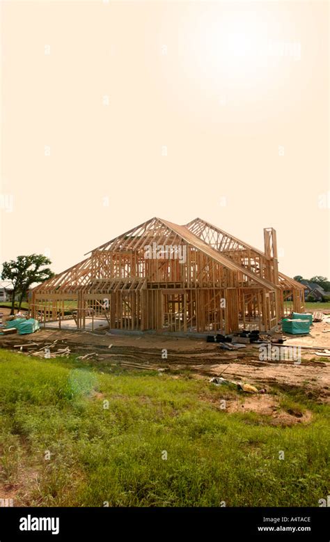 Stick And Brick Construction Stock Photo Alamy