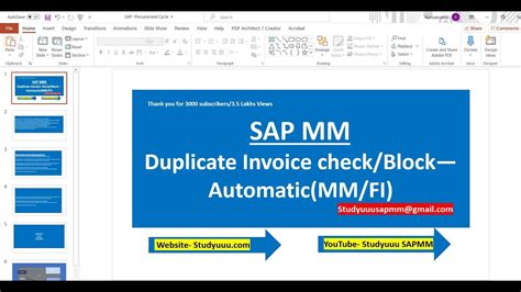 Sap Mm Fi Duplicate Invoice Check Automatic Configuration Mm And Fi