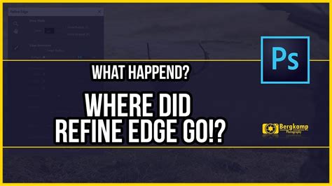 How To Find Refine Edge In Photoshop Cc 2017 Youtube