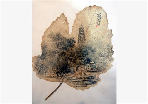 Artist Creates Suzhou Gardens On Leaves 3 Cn