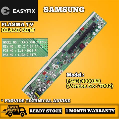 Samsung Ps F Ar Lj A Lj A Plasma Tv Y Board