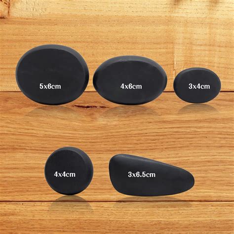 Tontin Hot Stone Massage Body Basalt Stone Set Beauty Salon SPA With Thick Canvas Heating Bag