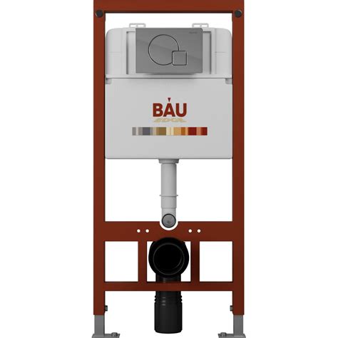 Инсталляция Bauedge BAU PRO для подвесного унитаза, клавиша смыва Omega ...