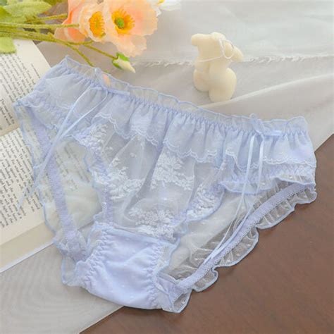 Women S Panties Knickers Lingerie Lace See Through Briefs Mesh Sexy Underwear Ebay
