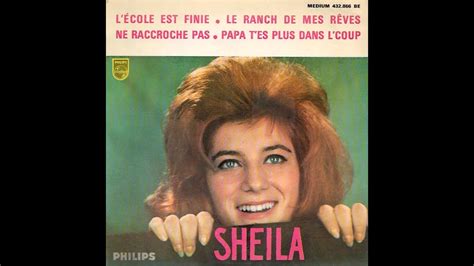 SHEILA L Ecole Est Finie Titre 1 Face A Vinyle 45T Audio