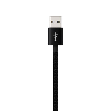 Olixar M Usb C Right Angled Braided Charge And Sync Cable Black