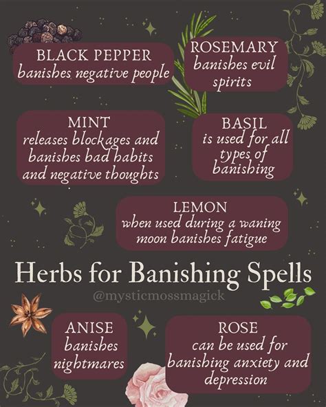 Herbs For Banishing Spells Whatever You Wish You Get Rid Of In Your