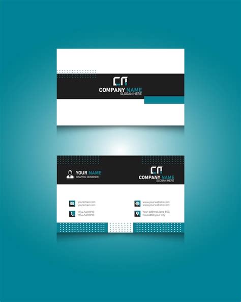 Premium Vector Modern Elegant Professional Business Card Premium Vector