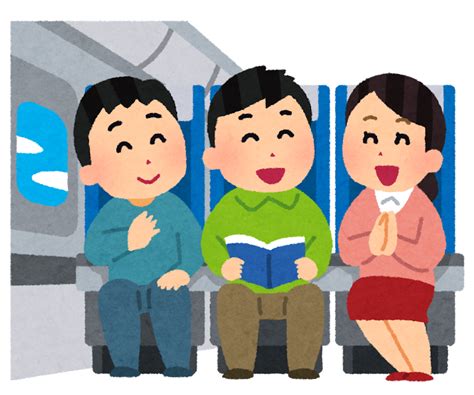 飛行機の機内のイラスト | かわいいフリー素材集 いらすとや