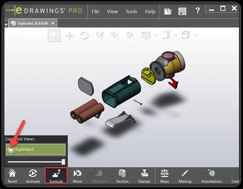 Solidworks Edrawings Viewing Rotated Explode Steps Goengineer