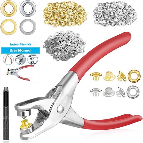 Amazon Pcs Grommet Eyelet Pliers Kit Inch Mm Grommet Tool