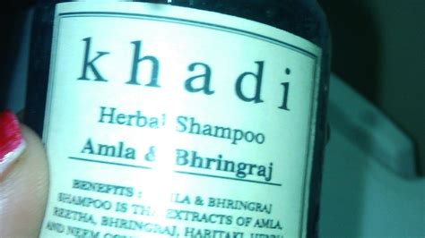 Khadi Herbal Shampoo Amlaand Bhringraj Review Youtube