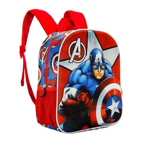 Karactermania Petit sac à dos scolaire 3D Captain America Gravity