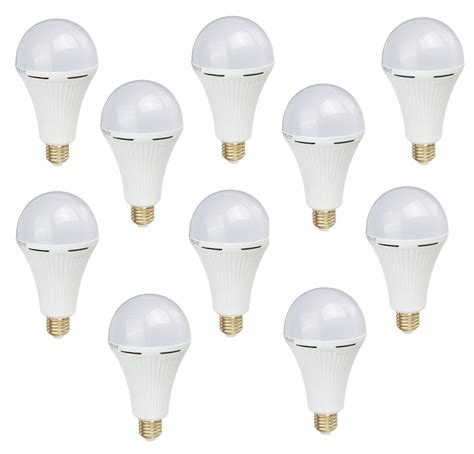 Loadshedding Rechargeable LED Light Bulb 20w - Screw - Cool White - 10 ...