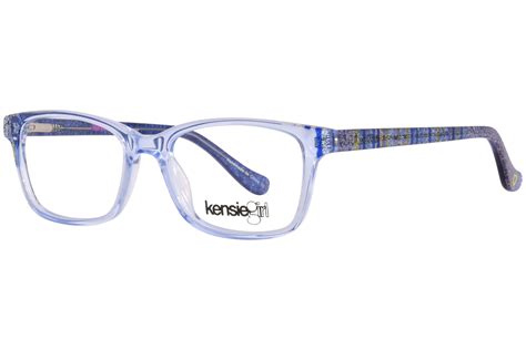 Kensie Shimmer Eyeglasses Youth Girls Full Rim Rectangle Shape