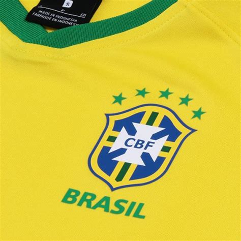 Camiseta Da Sele O Brasileira Infantil Nike Torcedor Amarelo