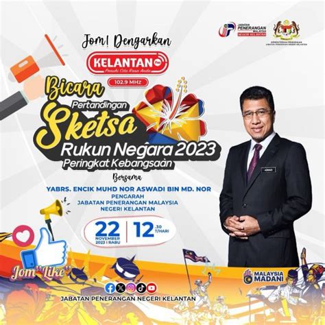 JOM DENGARKAN BICARA PERTANDINGAN SKETSA RUKUN NEGARA 2023 PERINGKAT