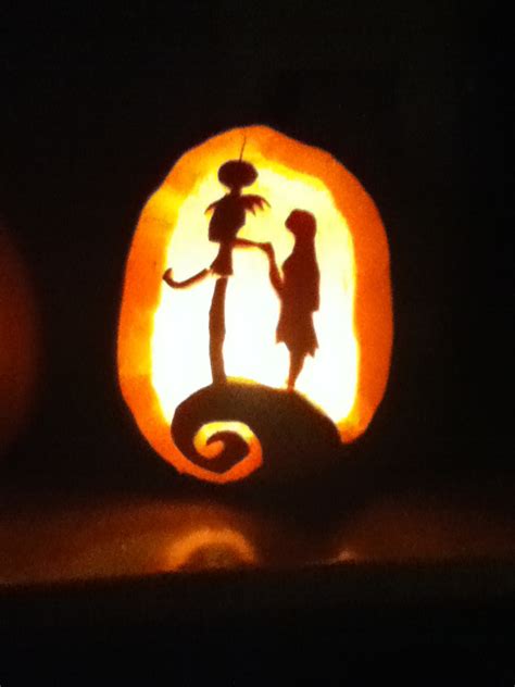 Jack And Sally Pumpkin Carving By Jinxzero0 On Deviantart