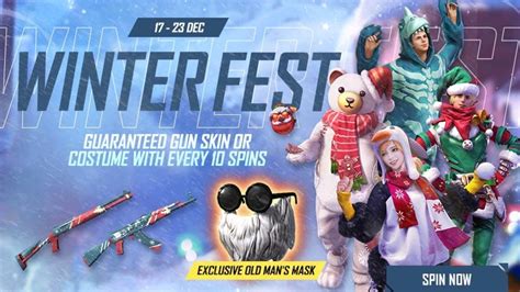 Garena Free Fire Winter Fest: Get guaranteed Gun Skin or Costume with ...