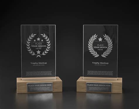 Premium PSD | Trophy mockup design