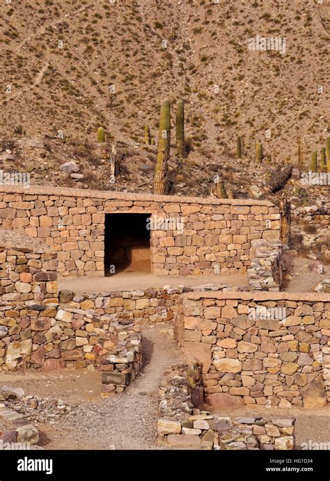 Argentina Jujuy Province Tilcara View Of The Pucara De Tilcara Pre