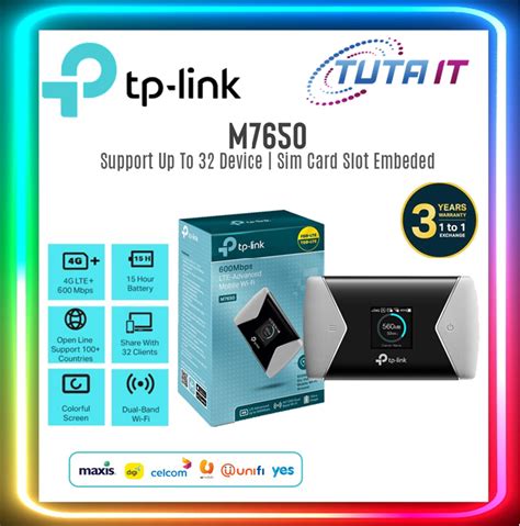 TP Link M7650 600 Mbps LTE Advanced Mobile Wi Fi Lazada