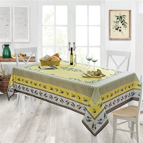 Home Bargains Plus Rectangle Fabric Tablecloth X Inch Olivier