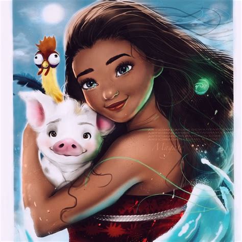 Recolor Moana Fan Art Disney Princess Moana Disney Fan Art | Images and ...