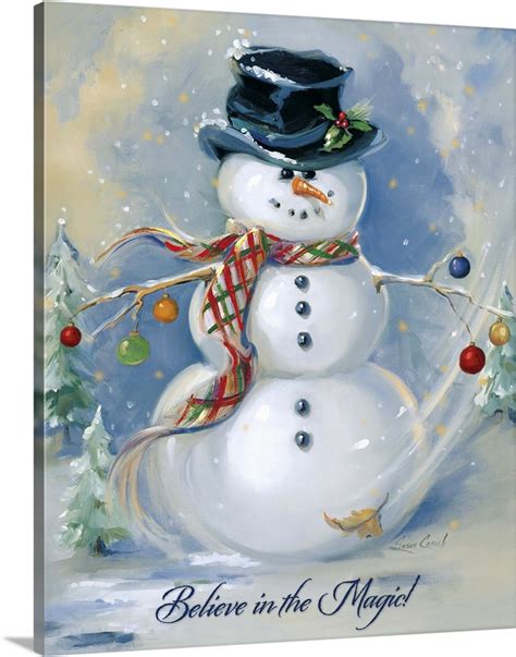 Snowman Magic Wall Art, Canvas Prints, Framed Prints, Wall Peels ...