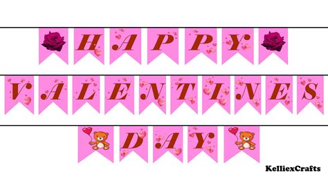 Printable Valentine's Day Decor Banner - Etsy