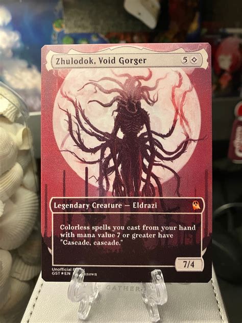 Zhulodok Void Gorger Full Borderless Metal Proxy For Commander Etsy