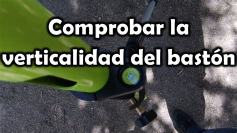 Topograf A Comprobar La Verticalidad Del Bast N Baliza Jal N Youtube