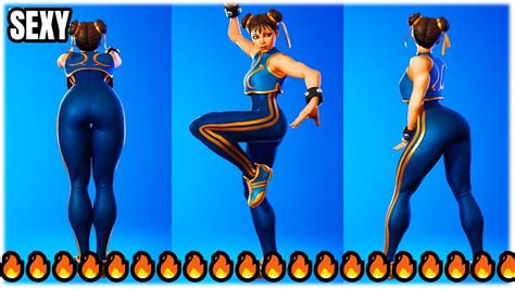 Fortnite La Skin Con Mas Trasero Chun Li Se Muestra Con Bailes Sexys 🔥🍑 ️ Youtube