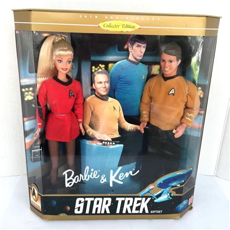 Star Trek Barbie Ken Doll Gift Set Collector Edition Th Anniversary