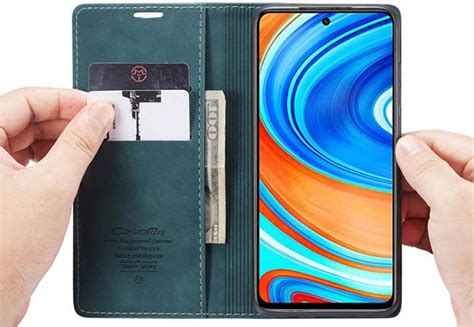 Caseme Redmi Note Pro Max Slim Magnetic Closure Pu Leather Protective