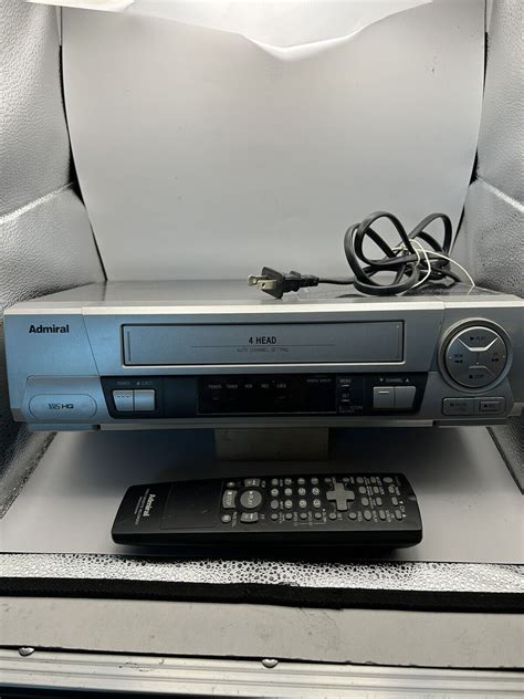 Admiral Jsj Vcr Vhs Player Recorder Head W Remote Control