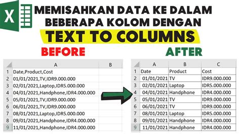 Cara Memisahkan Isi Cell Menjadi Beberapa Kolom Di Excel Split Data Riset